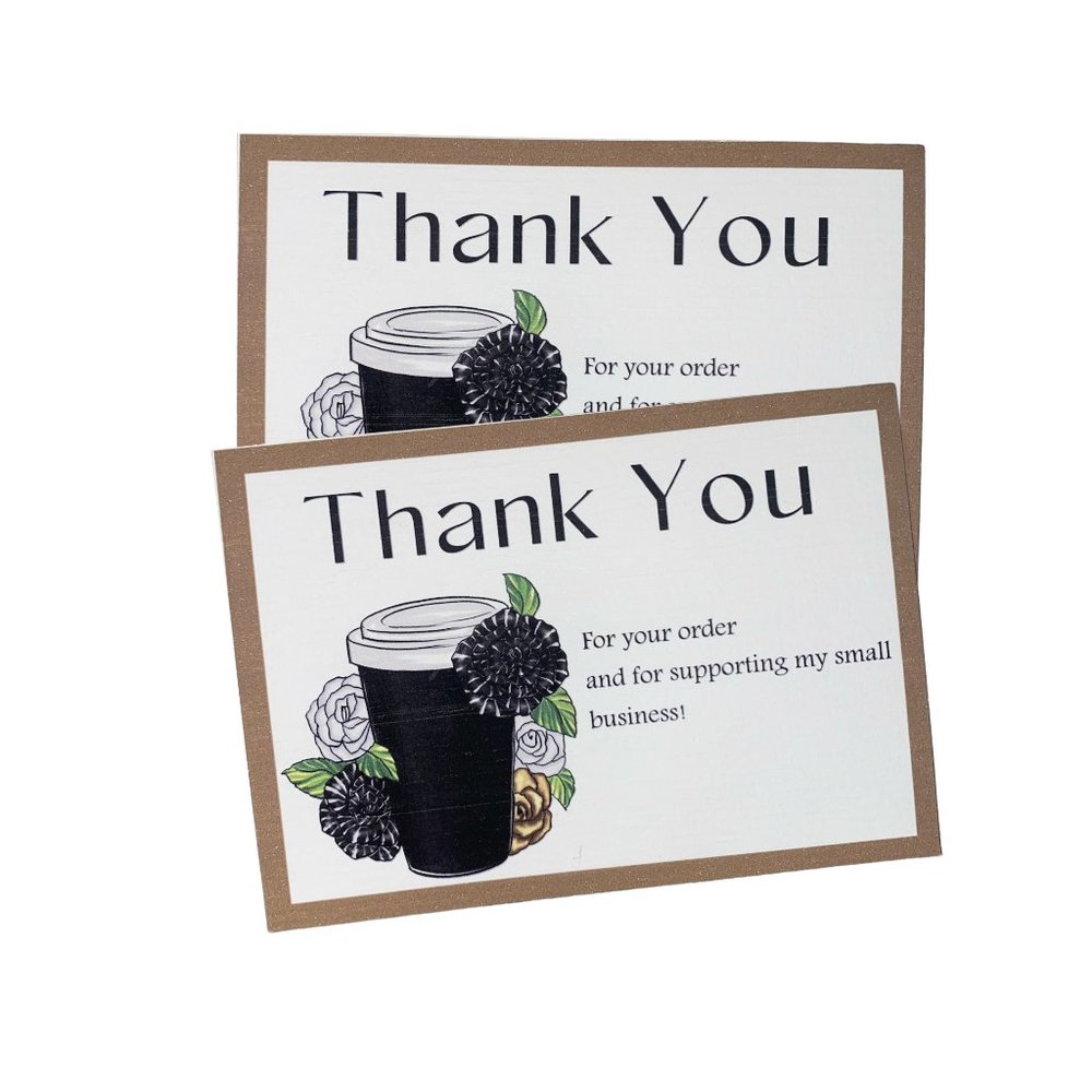 Business Insert Card, Business Thank you, Packaging insert, Thank you packaging
